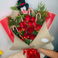 Candy Cane Christmas Roses