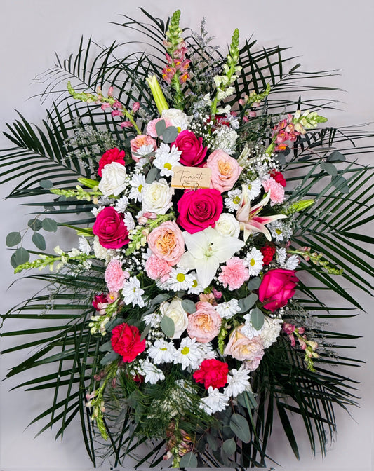 A Blooming Garden of Treasured Memories Standing Spray