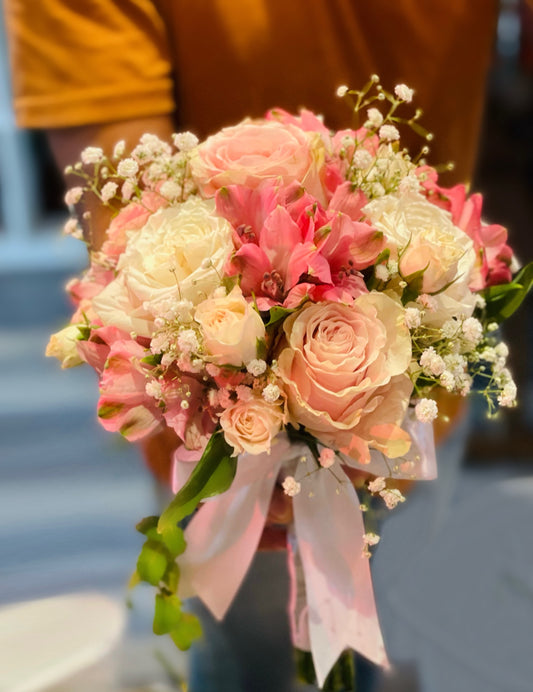 Blissful Blossoms Bouquet & boutonnière