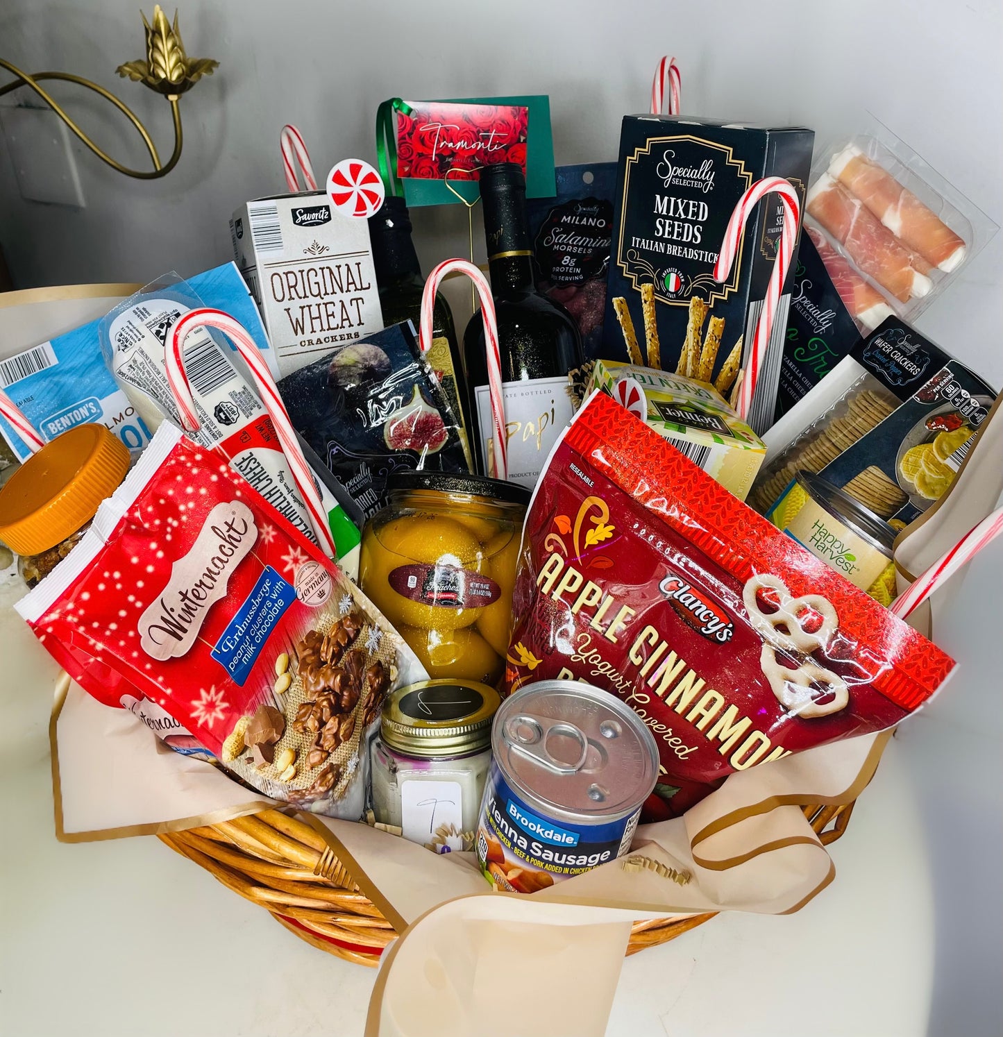 Festive gift basket