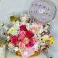 Sweet Blooms & Cuddles Gift Basket