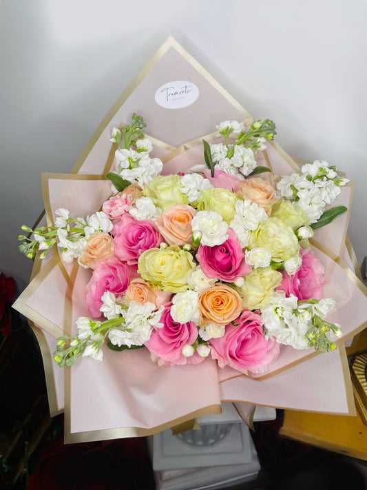 Sweet spring floral bouquet