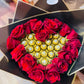 Ruby Bloom Red Roses & Ferrero Heart