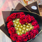 Ruby Bloom Red Roses & Ferrero Heart