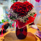 My heart is yours red roses arrangement