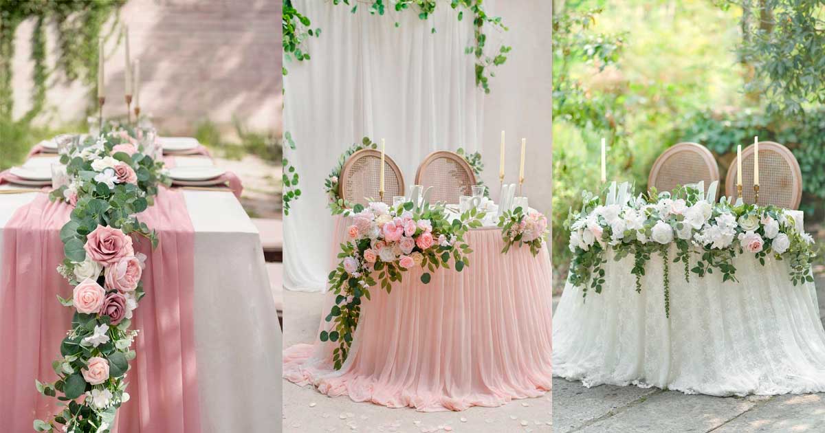 Long wedding table