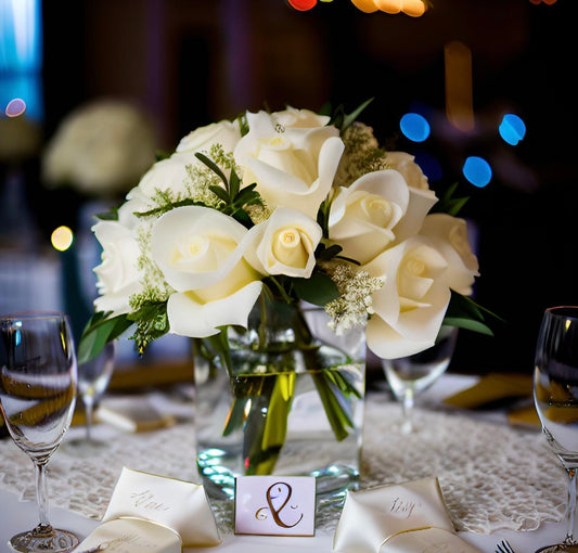 Classic White Rose Arrangement