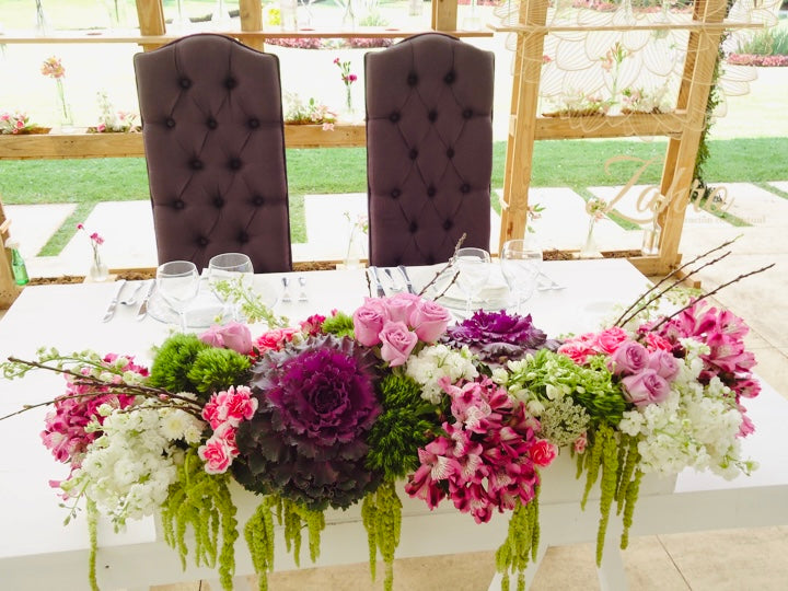 Long wedding table