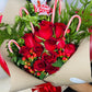 Candy Cane Christmas Roses