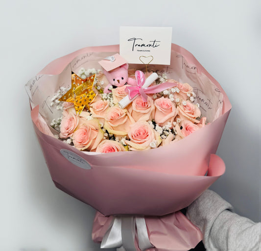 Proud in Pink Graduation Bouquet