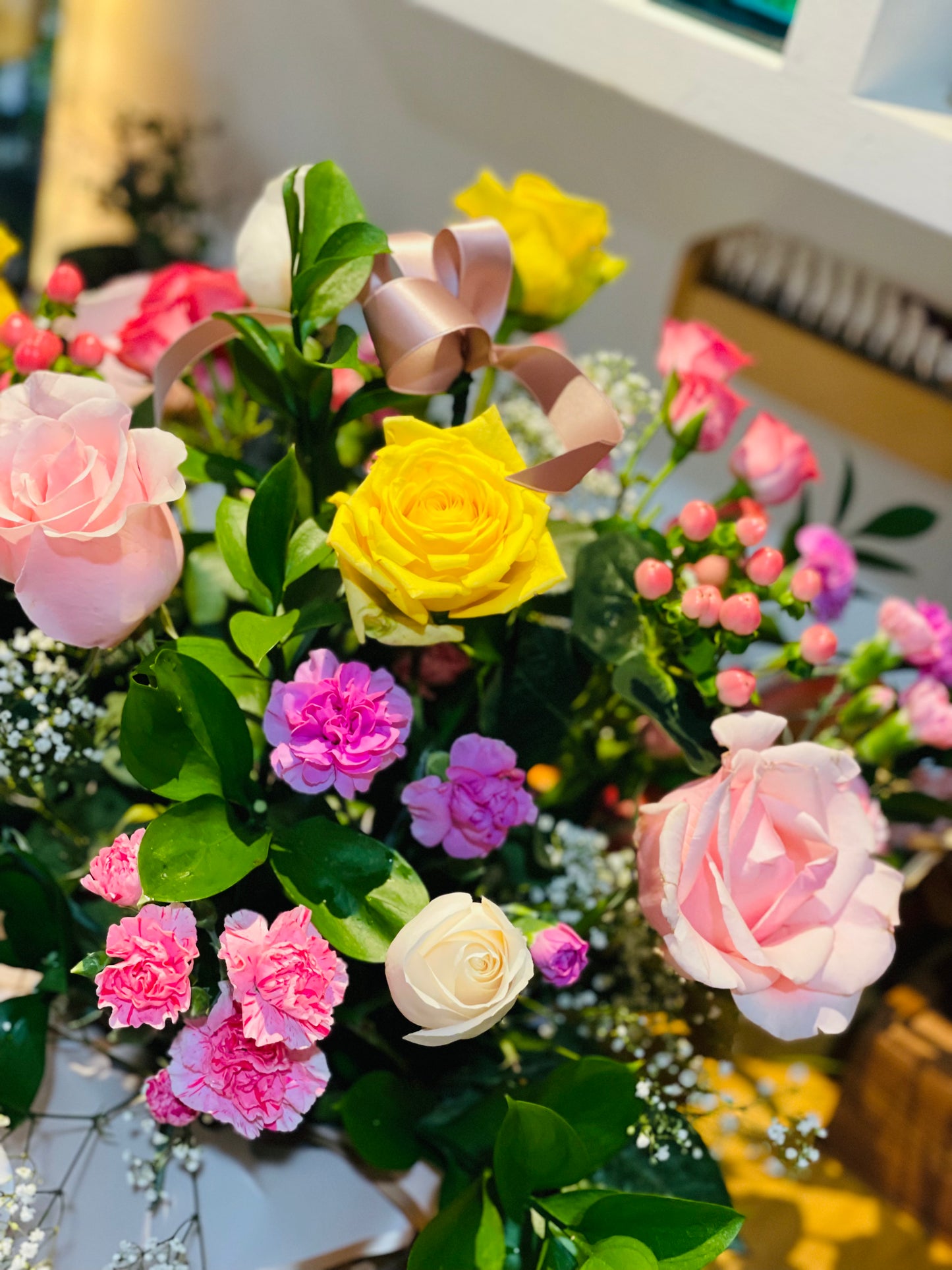 El jardín de mis abuelos floral basket