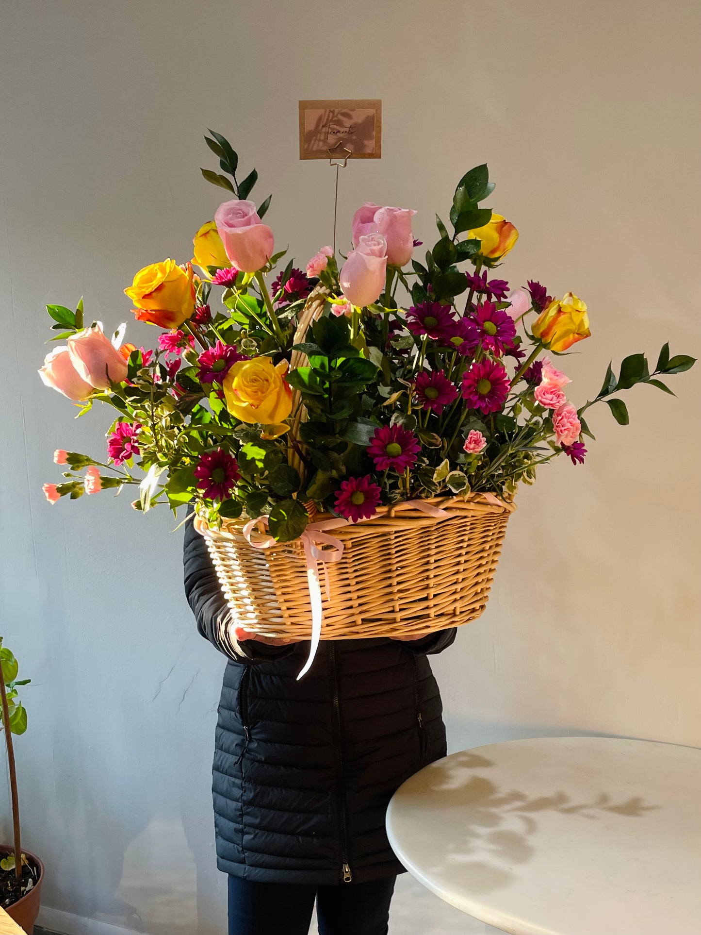 Colors of Happiness Basket - Tramonti Flowers & Events