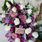 Purple Standing Spray Funeral