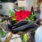 12 Red roses wrapped - Tramonti Flowers & Events