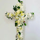 Cross of white flowers - Tramonti Flowers & Events