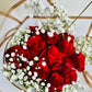 12 Red roses wrapped - Tramonti Flowers & Events