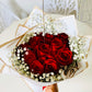 12 Red roses wrapped - Tramonti Flowers & Events