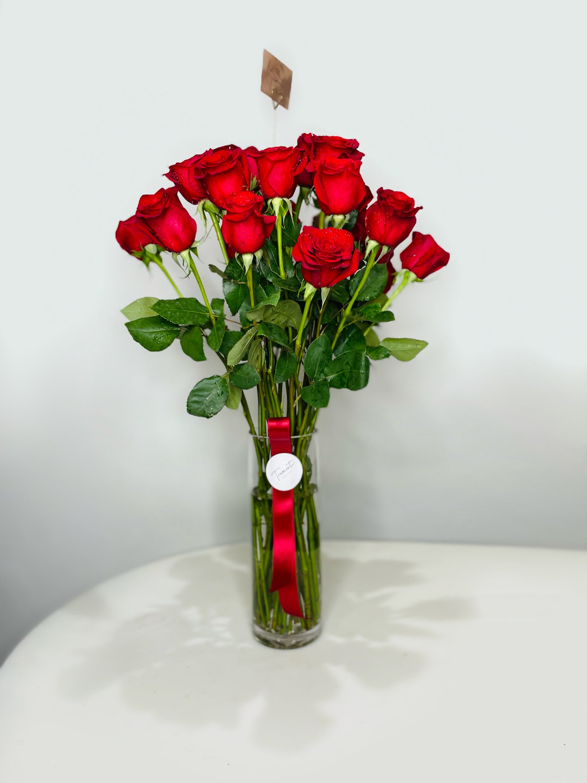 24 Large Red Roses - Tramonti Flowers & Events